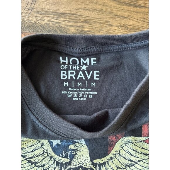 Home of the Brave Patriot Black Shirt - Picture 3 of 5